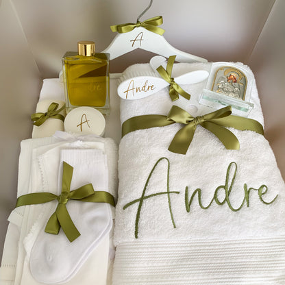 Embroidered Christening Towels - Sheridan Bath & Hand Towel Set