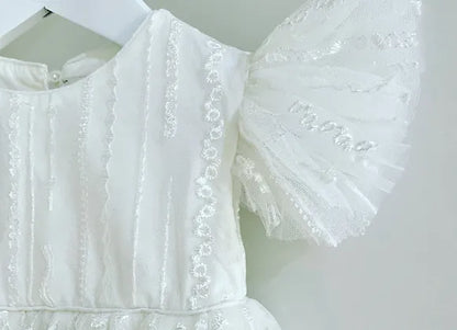 'LILY' Embroidered Lace Christening Gown – All Things Christenings