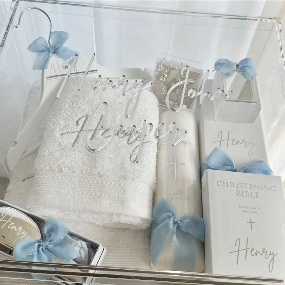 Deluxe Christening Box Package - Acrylic Box Included