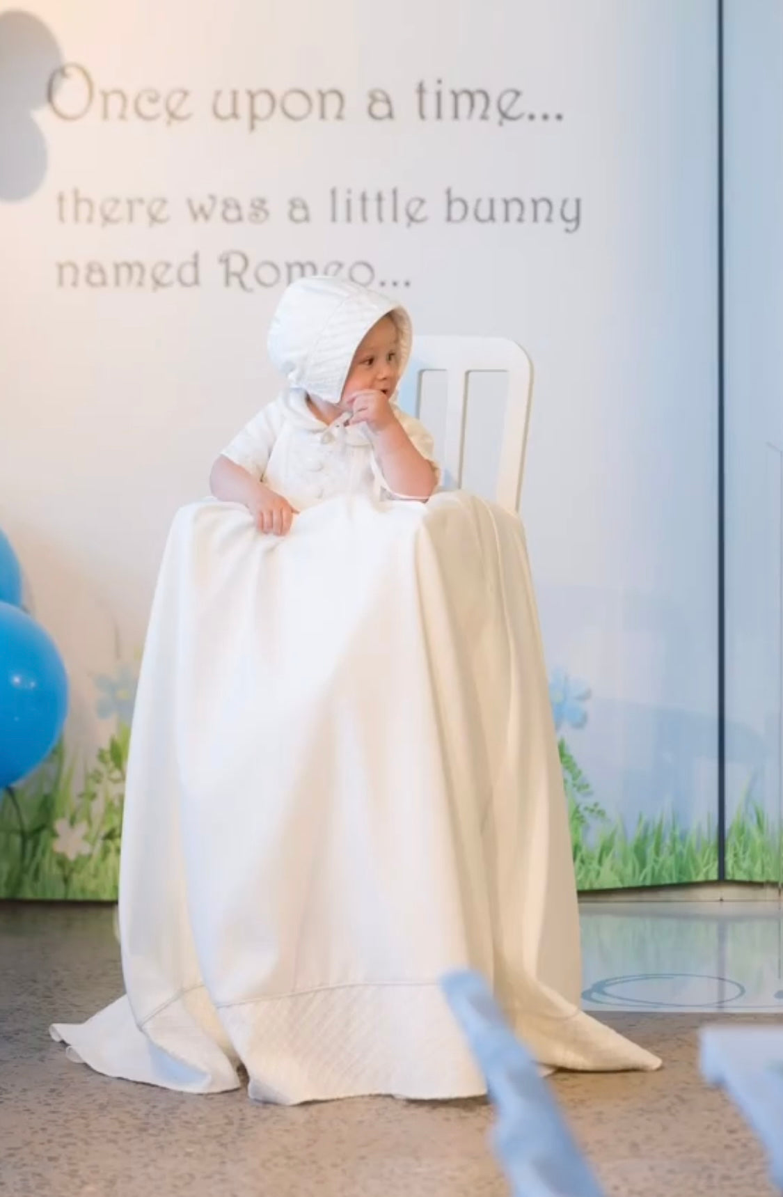 'ALEX' Mikado Christening Gown