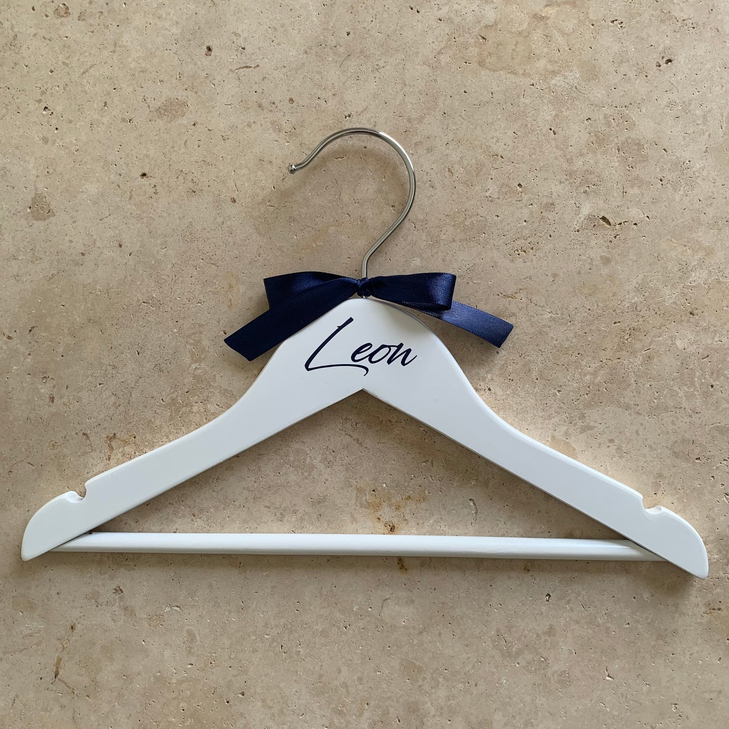 White Personalised Coathanger - Child