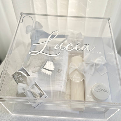 Deluxe Christening Box Package - Acrylic Box Included