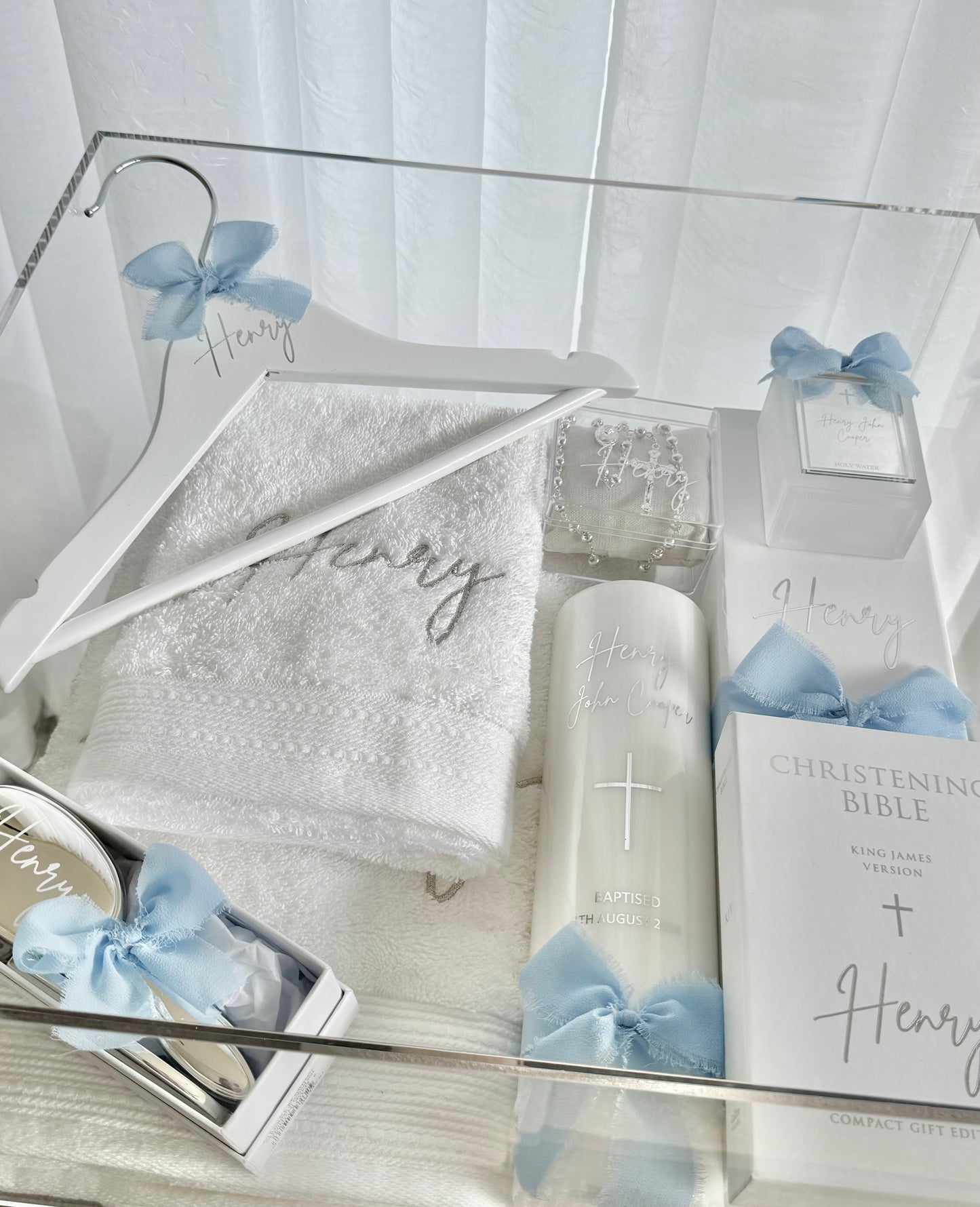 Deluxe Christening Box Package - Acrylic Box Included