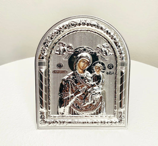 Theotokos Icon Silver