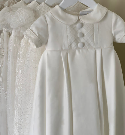 'ALEX' Mikado Christening Gown