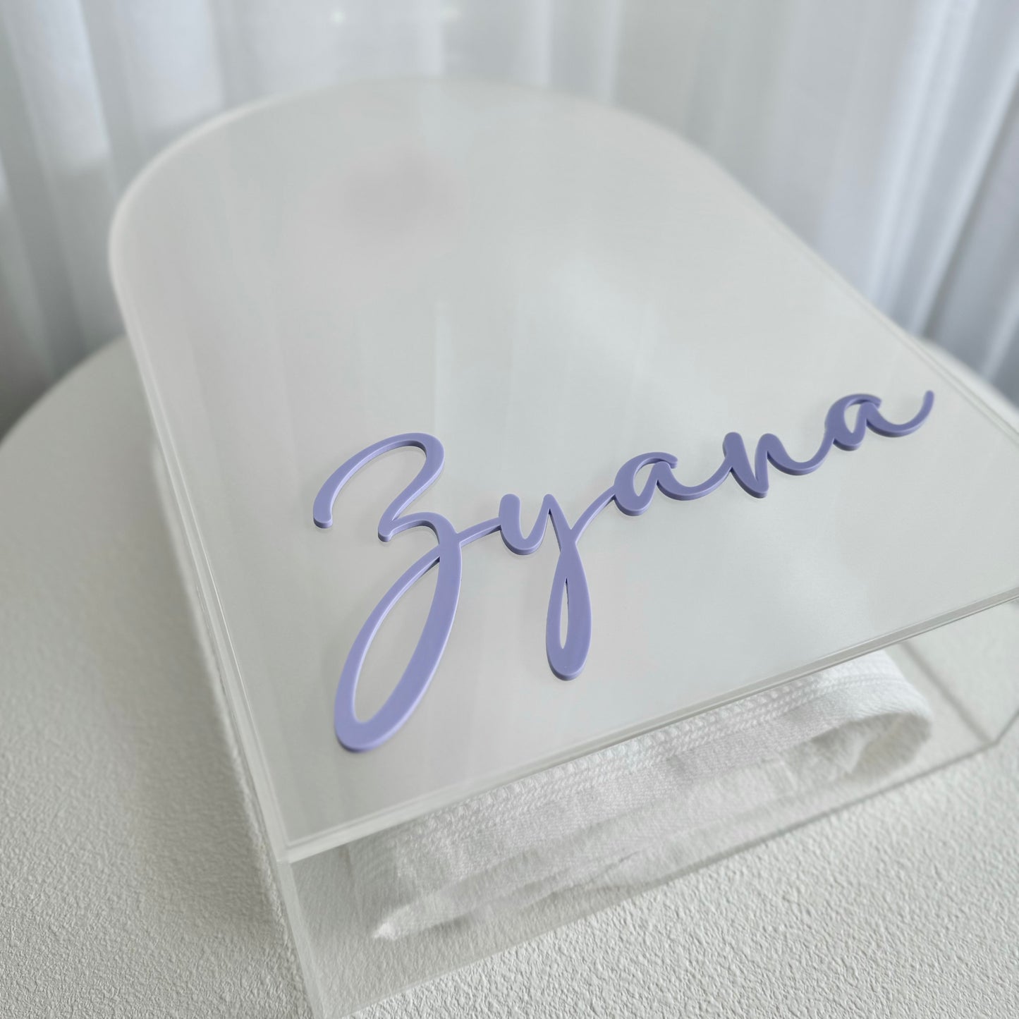 Clear Arch Acrylic Christening Box - Clear or Frosted Lid