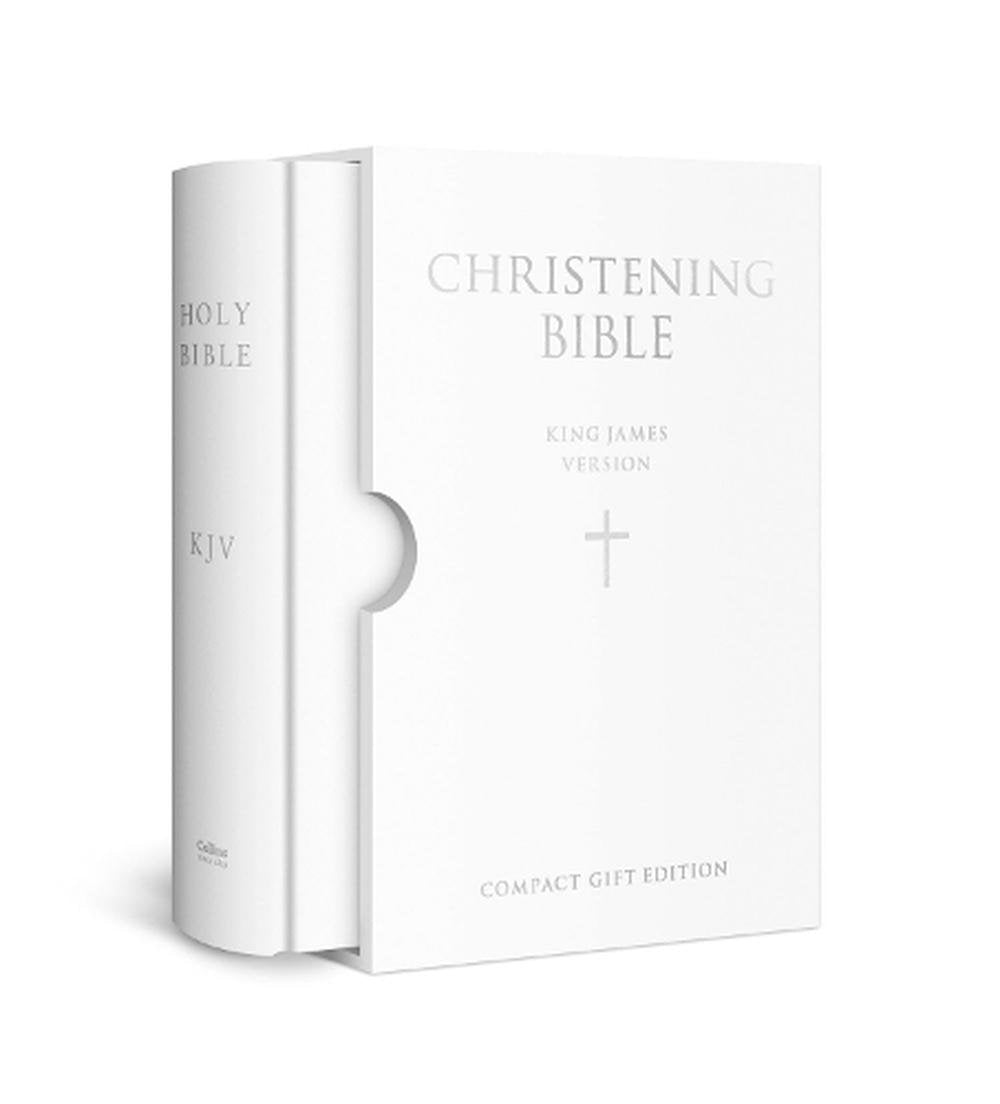 Personalised KJV White Bible - Christening Bible