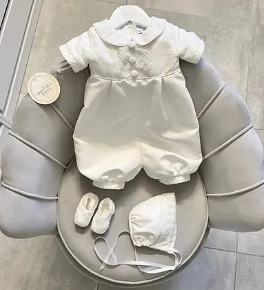 'ALEX' Mikado Christening Romper