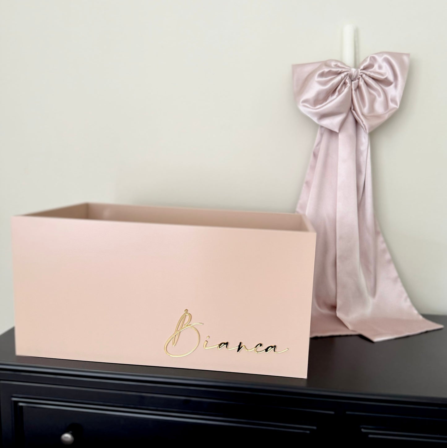 Satin Bow Orthodox Christening Candle (Lambatha)