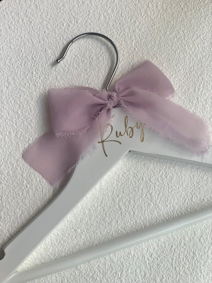 White Personalised Coathanger - Child