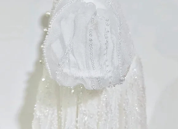 'INDIANA' Beaded Christening Gown