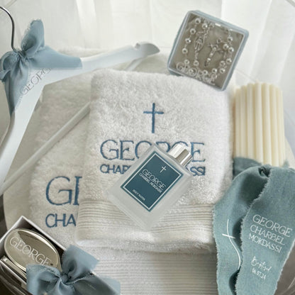 Embroidered Christening Towels - Sheridan Bath & Hand Towel Set